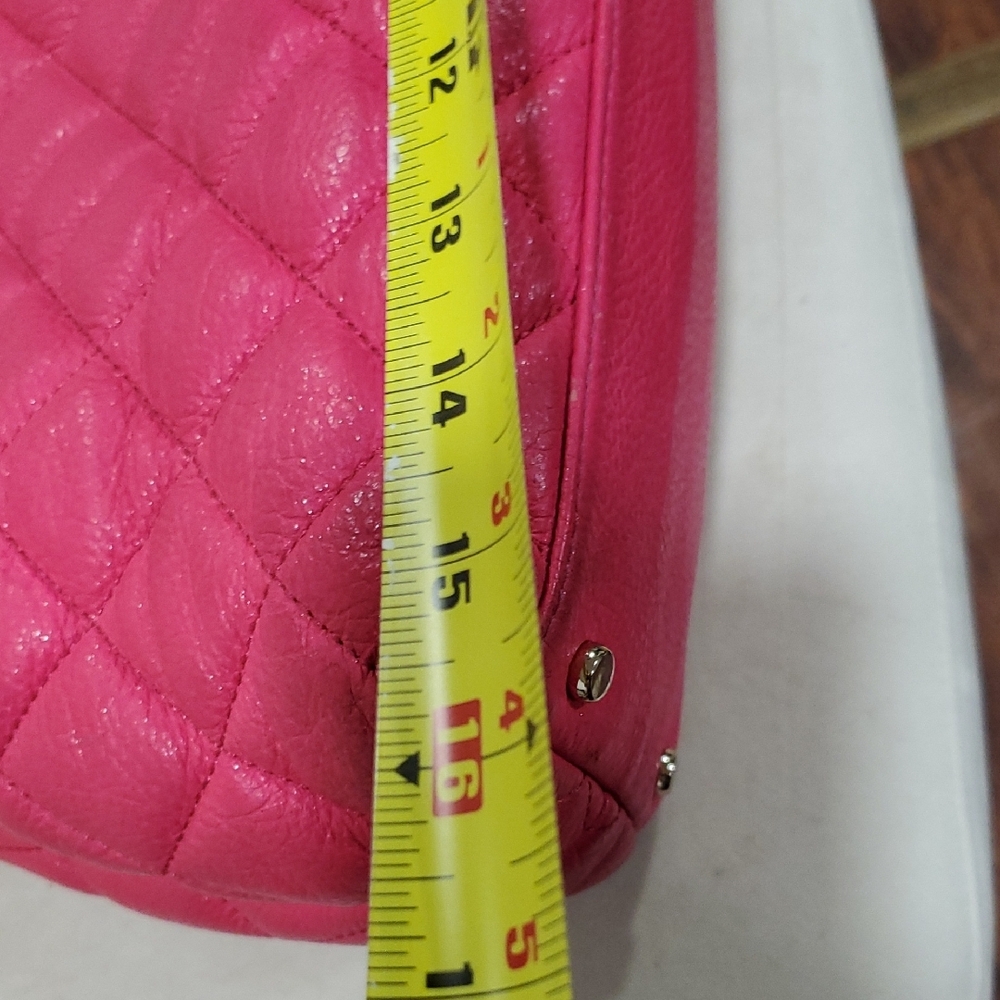 Kate Spade Emerson  Pink Quilted Barbiecore Shoulder Bag with Gold Chain - Picture 4 of 16